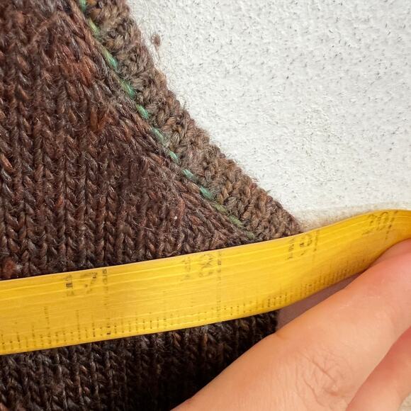 Brown Cardigan Vest Y2K 2000s Boho Retro Fairy Grunge Small - Picture 6 of 6